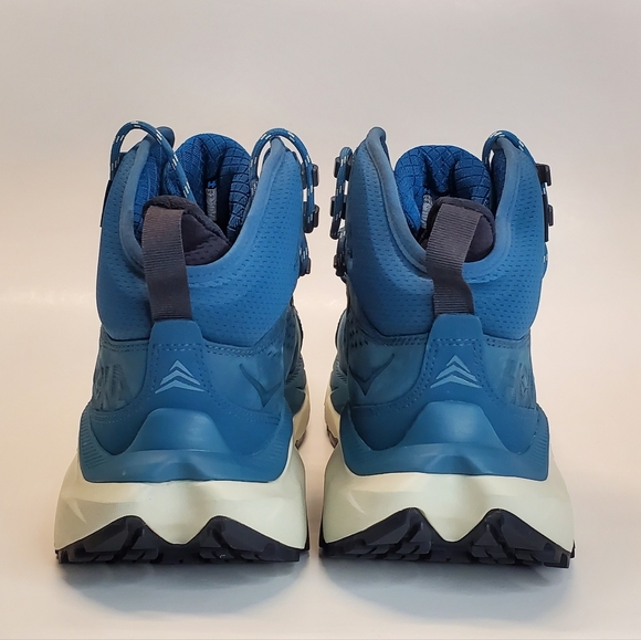 New HOKA Kaha 2 GTX Waterproof Hiking Boots Vibram Sole Teal Blue Women Size 7B - Picture 11 of 11